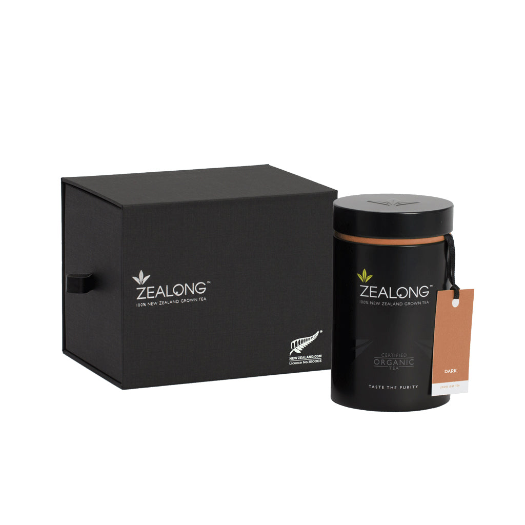 Premium Zealong Circular Tea Tins, Organic