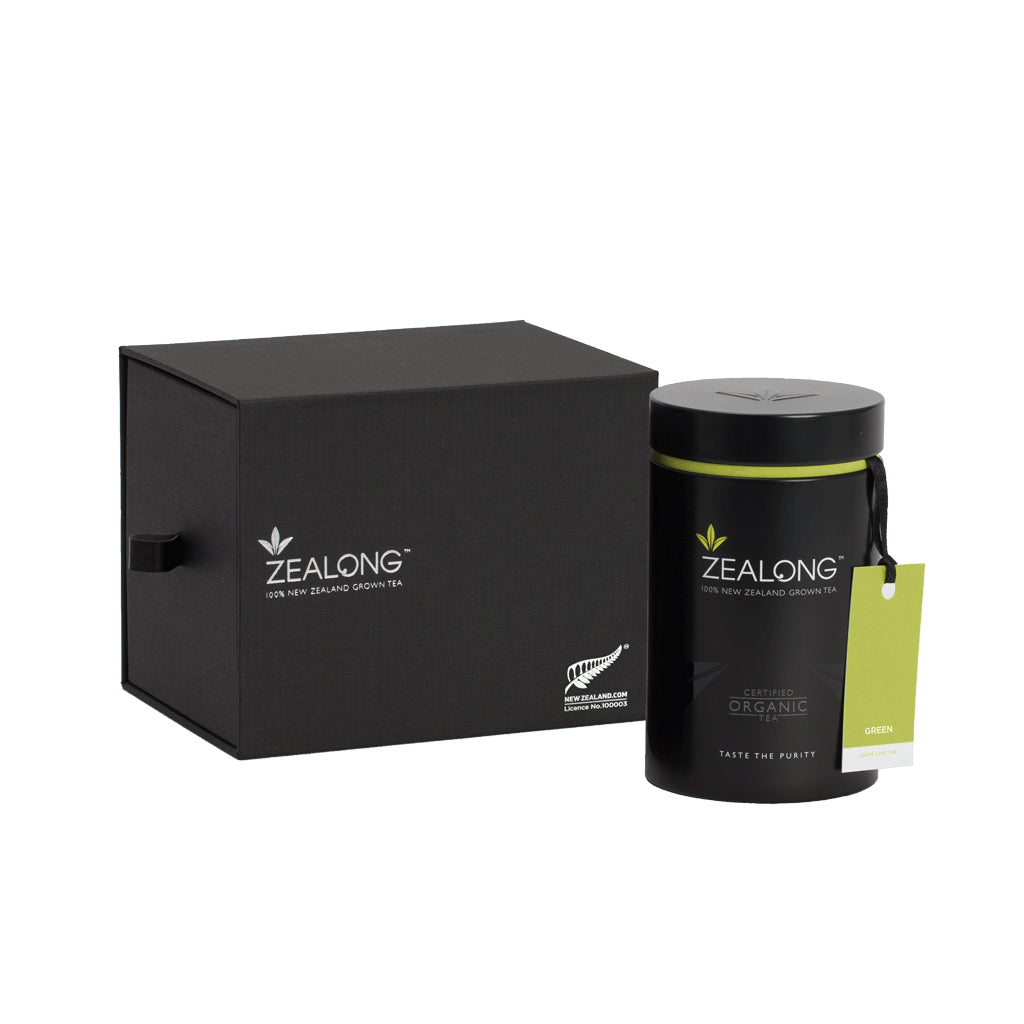 Premium Zealong Circular Tea Tins, Organic
