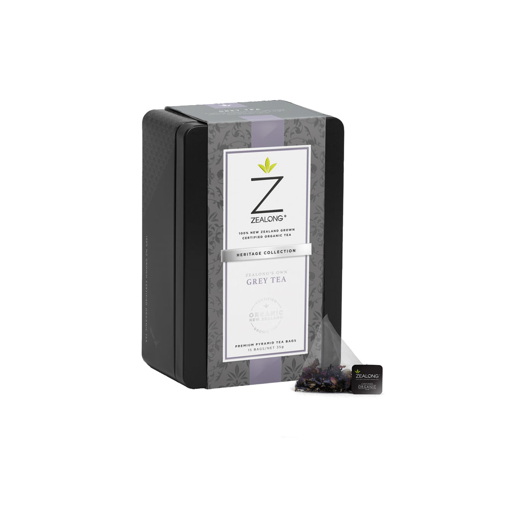 Zealong ORGANIC GREY TEA, gift tin