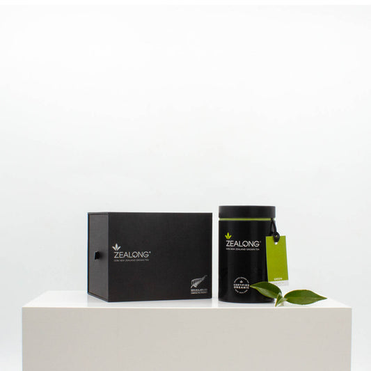 Premium Zealong Circular Tea Tins, Organic